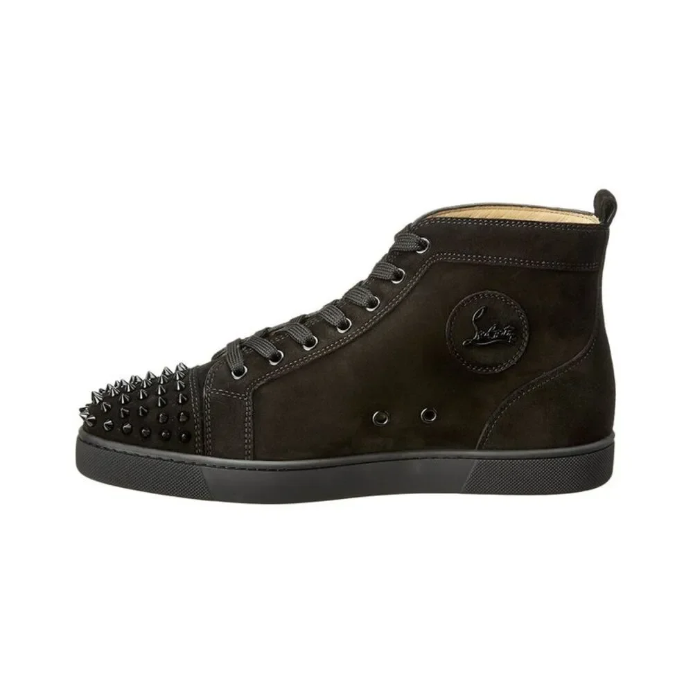 Christian Louboutin Lou Suede Sneaker, Black - Picture 2 of 5